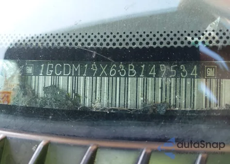 2003 Chevrolet Astro from USA, damaged, VIN 1GCDM19X63B149534